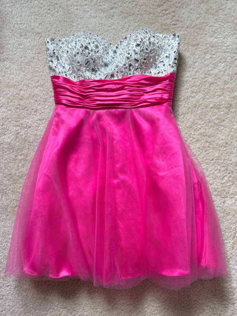 Hot pink cocktail Homecoming dress - new with tags!